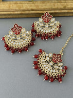 Meena Tikka Set – Red - nk collection