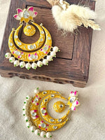MeenaKari Bali – Yellow - nk collection