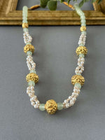 Mint Pearl Long Necklace - nk collection