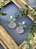 Minty Greys Earrings - nk collection