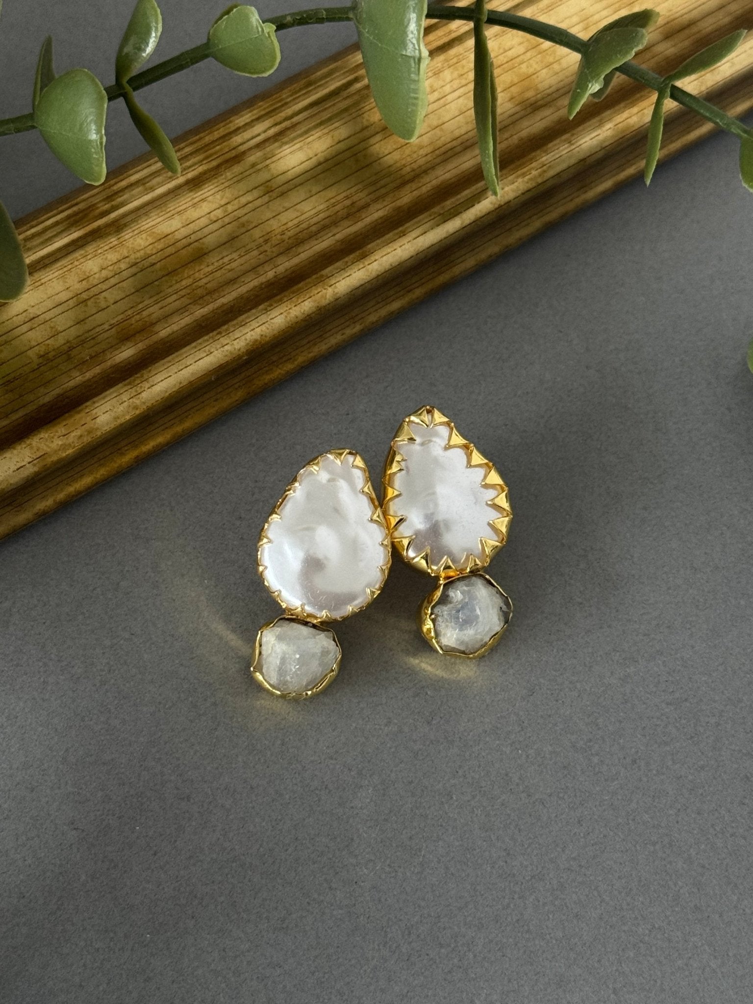 Moonstone Baroque Drops - nk collection