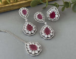 Neve Diamond Set – Ruby - nk collection