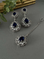 Neve Necklace Set – Sapphire - nk collection
