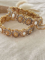 Oval Polki Pearl Kare - nk collection