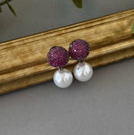 Pavé Drops – Ruby - nk collection