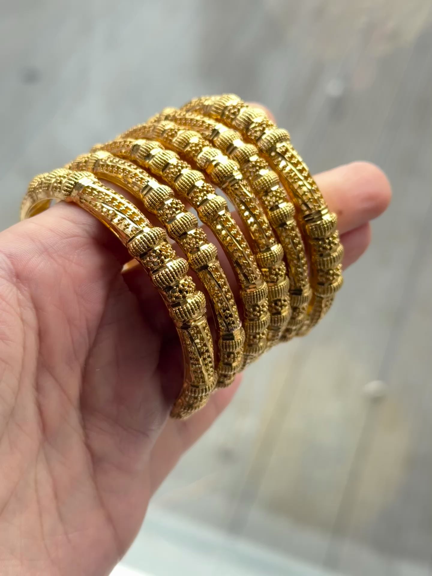 Gold Bangle Set