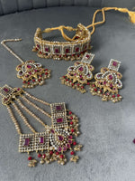 Red Choker Set – Ex Sample - nk collection