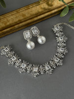 Silver Pearl Drop Set - nk collection
