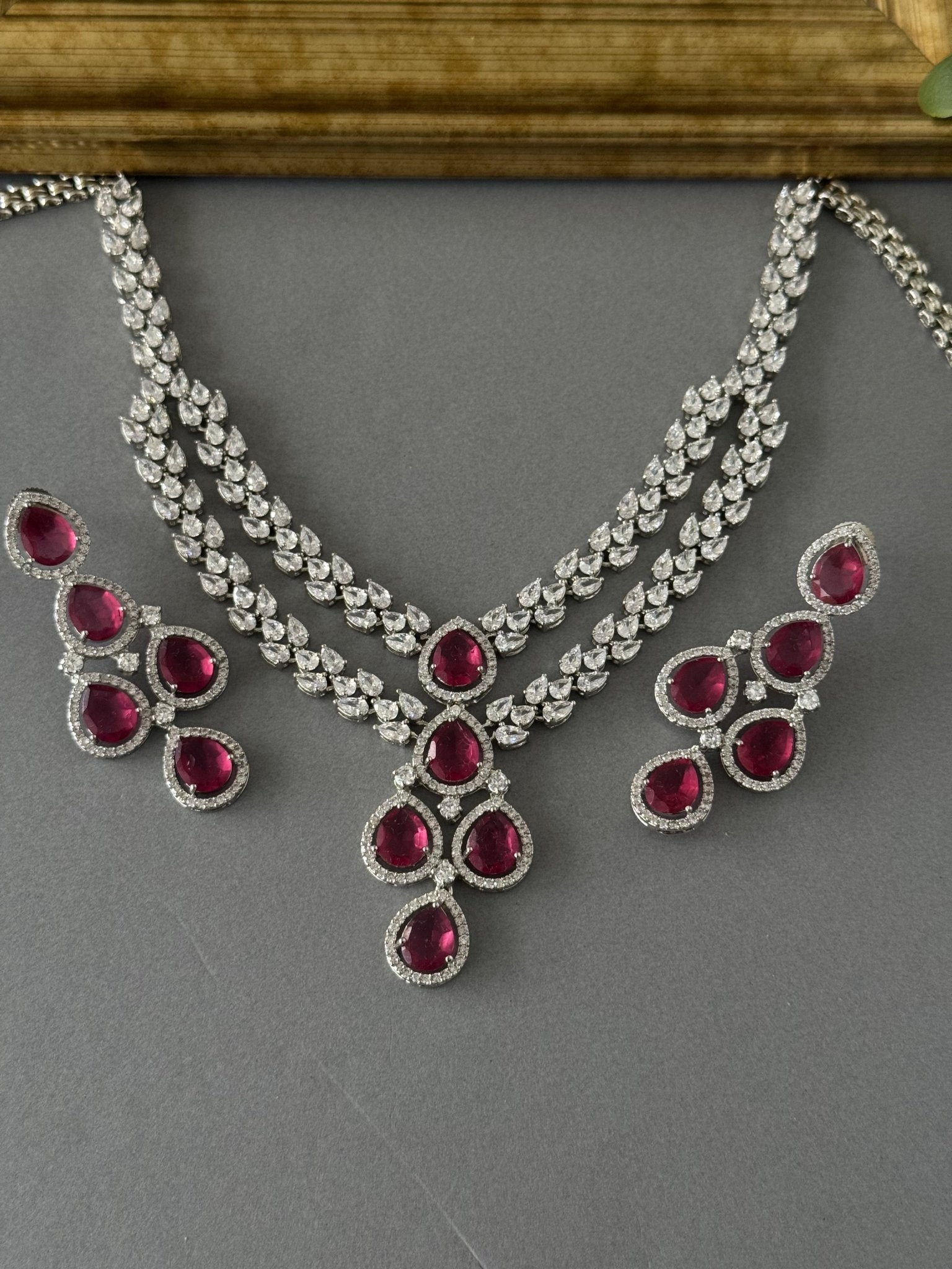 Silver Ruby Set - nk collection