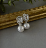 Silver Sq Drop - nk collection