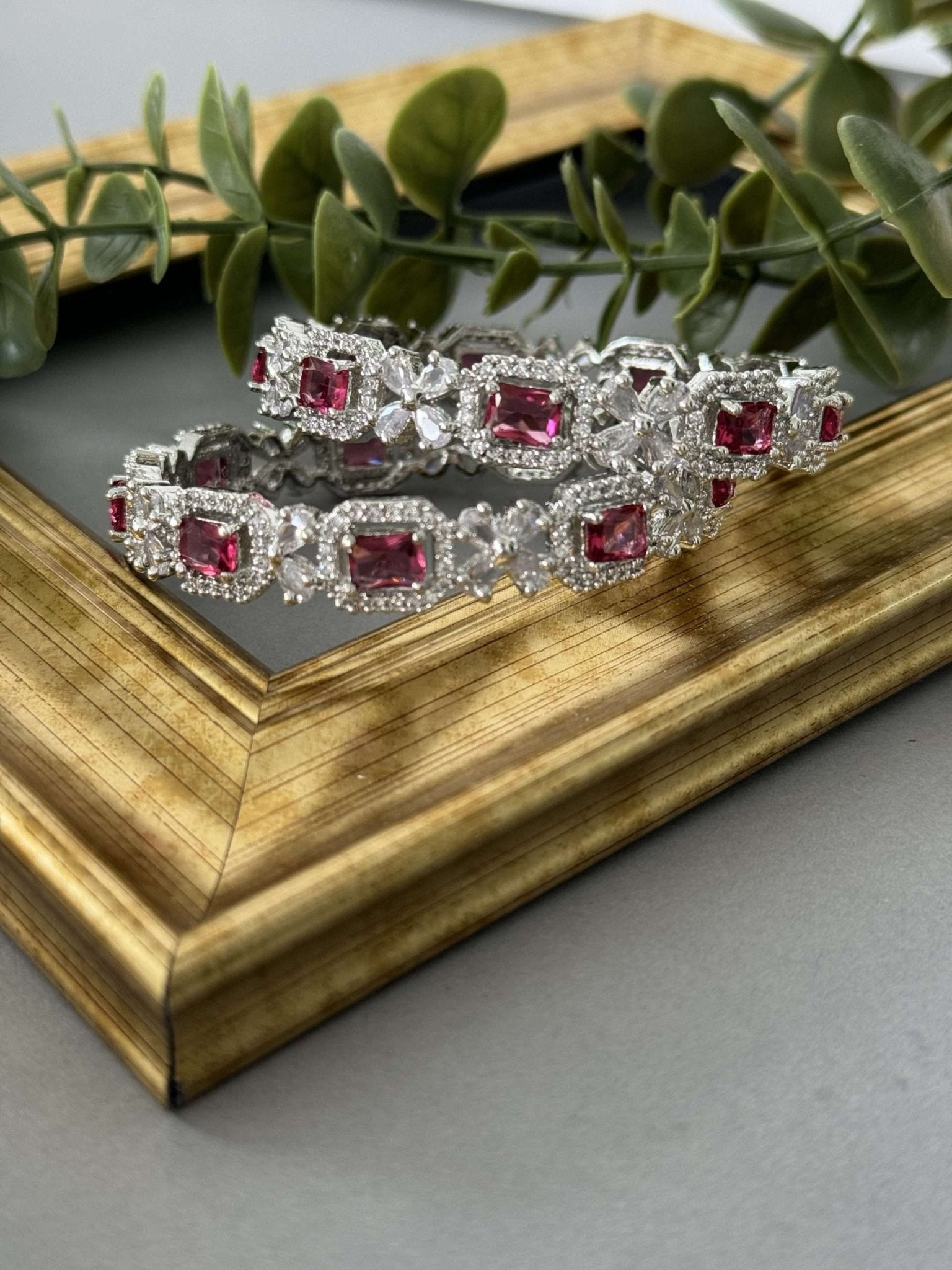 Sq Silver Bangles - nk collection