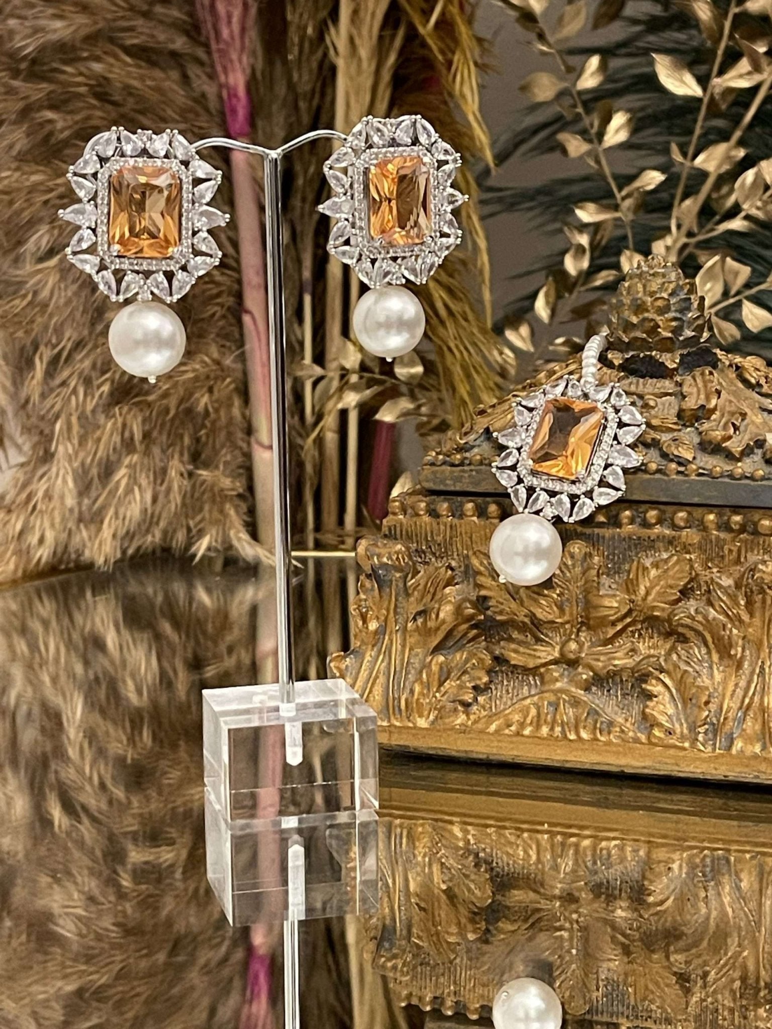 Sq Tops and Tikka – Silver Champagne - nk collection