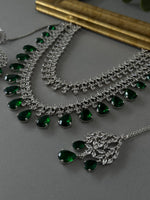 Tiana Double Drop – Emerald Green - nk collection