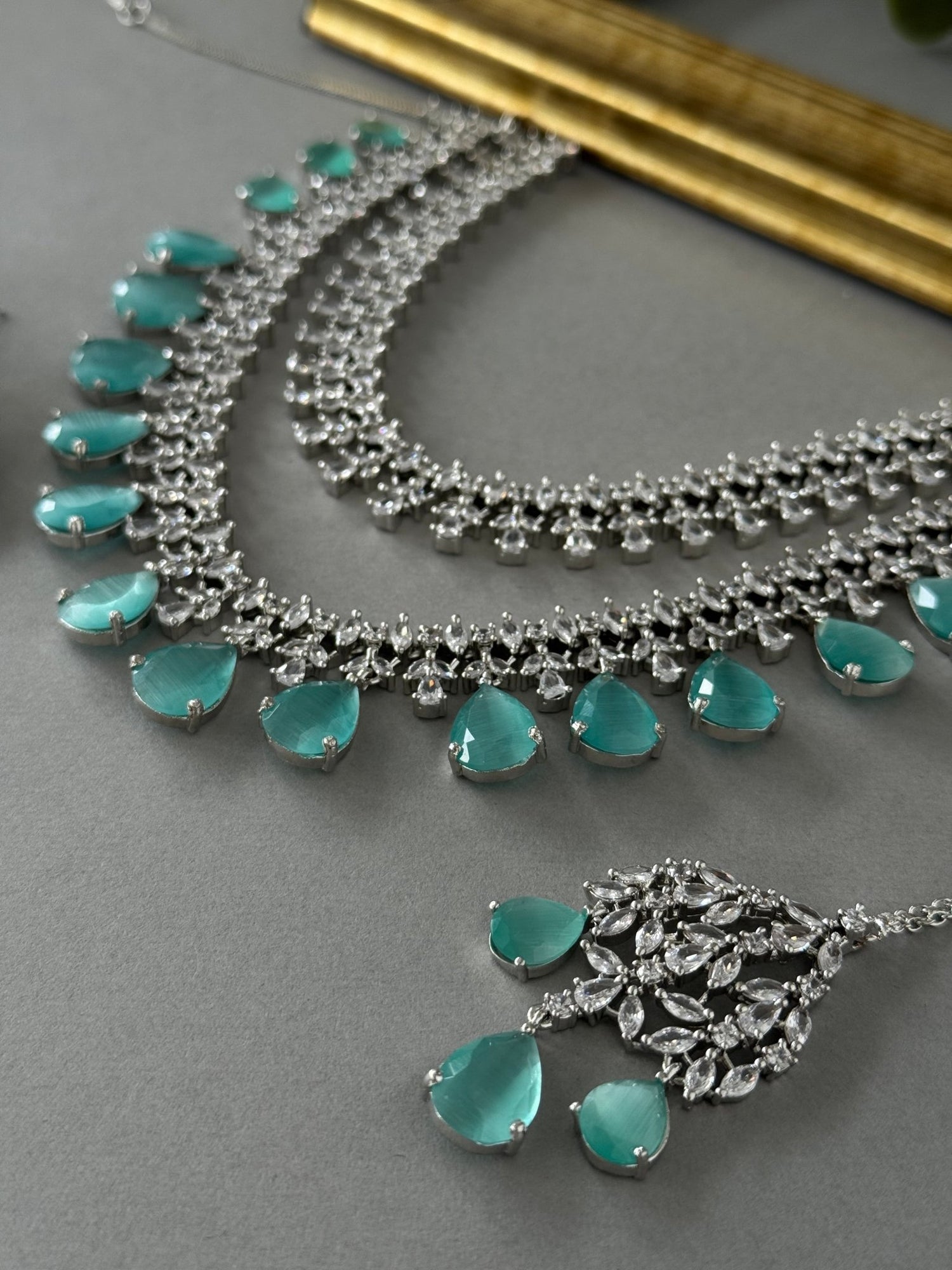Tiana Double Drop – Mint - nk collection