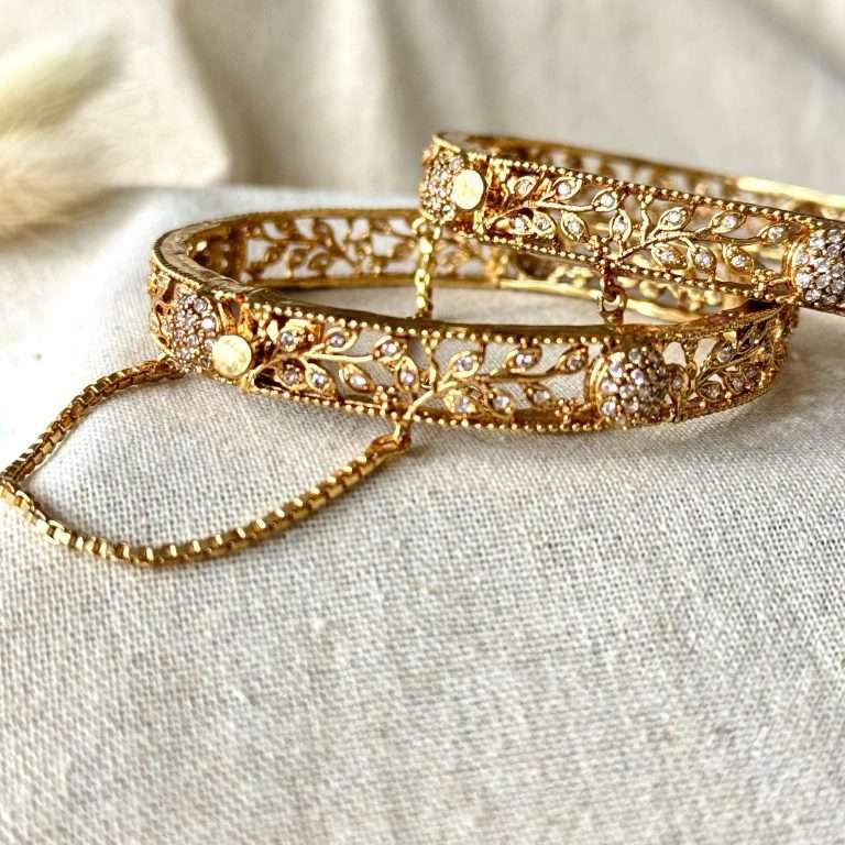 Zircon Handmade Bangle – Set of 2 - nk collection