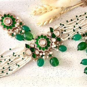 Emerald Green Choker Set