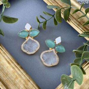 Minty Greys Earrings