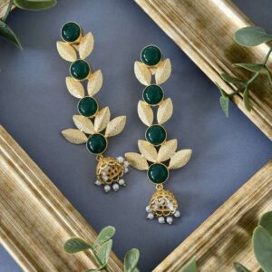 Statement Long Jhumki – Green