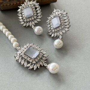 Diamond Pearl Tikka Set – Grey