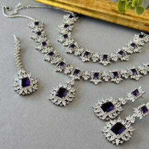 Diamond Look Double Set – Purple