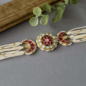 Mint Ruby Sheesh Patti Headband