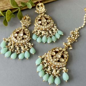 Kundan Mint Tikka Set