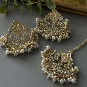 Meena Tikka Set – Cream