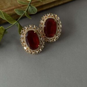 Oval Polki – Ruby
