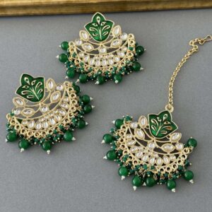 Meena Tikka Set – Green
