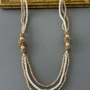 Champagne Long Necklace