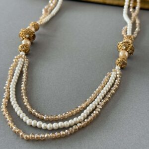 Champagne Long Necklace